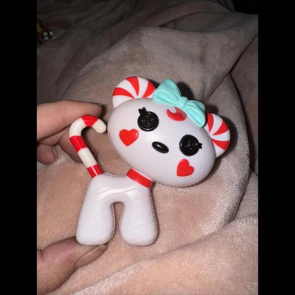 Lalaloopsy Doll Replacement Pet Cat Kitty Mint E Stripes White Red Peppermint V - Picture 1 of 3